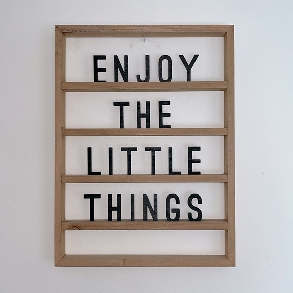 Other - Enjoy The Little Things Wall Decor